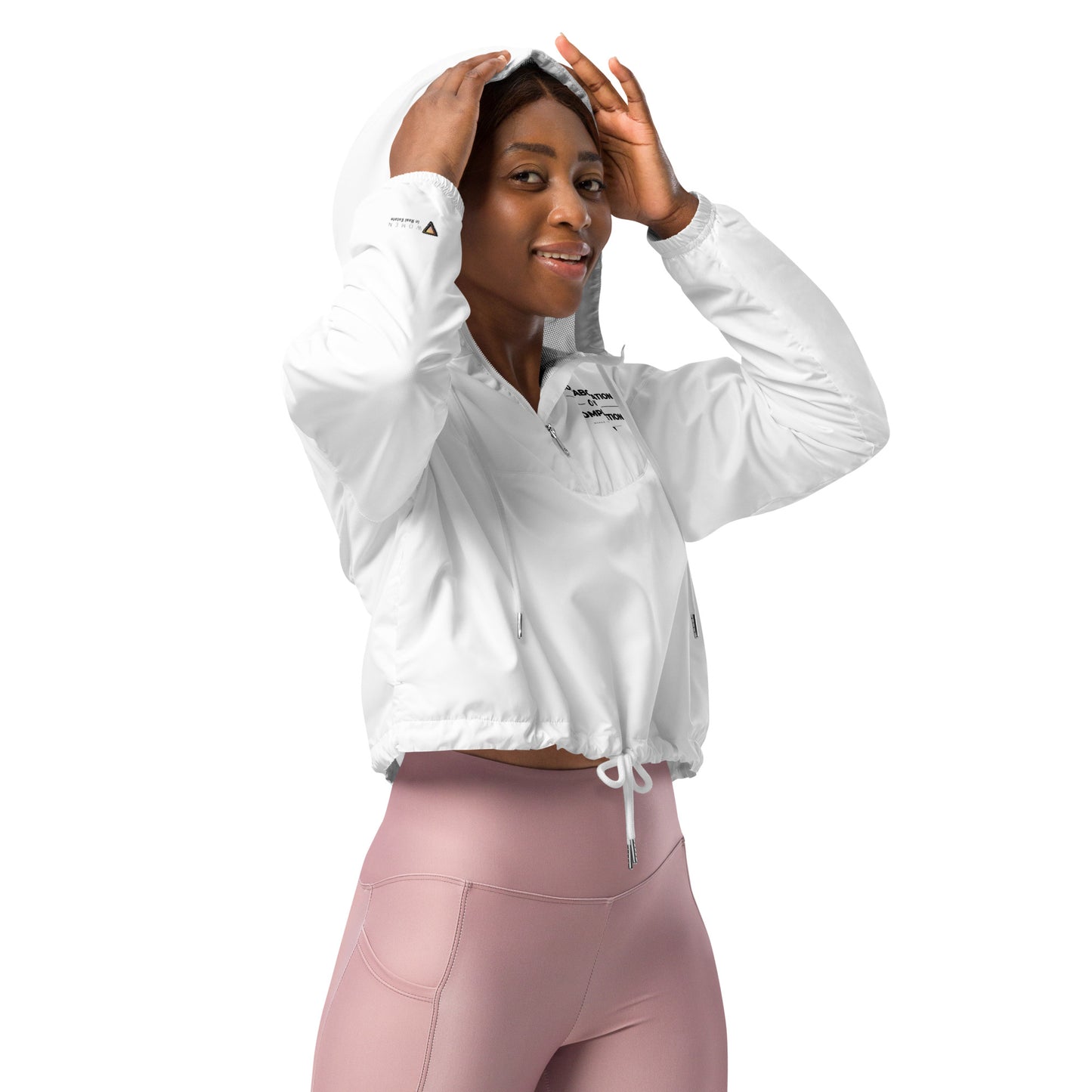 Collaboration Over Competition - Women in Real Estate - Women’s cropped windbreaker